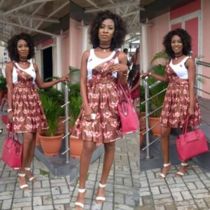 Rosemary oghoeruke picture ankara pinafore