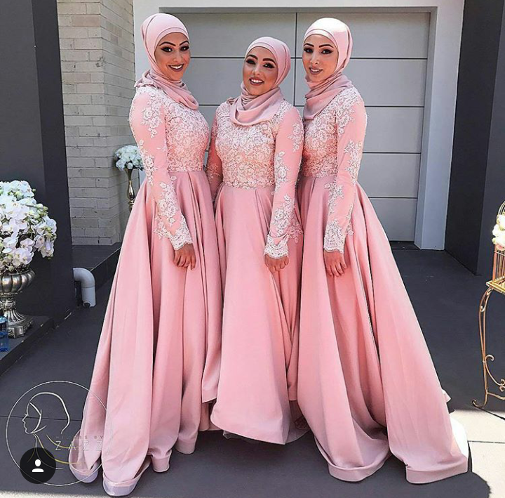 latest bridesmaid dresses for muslim weddings