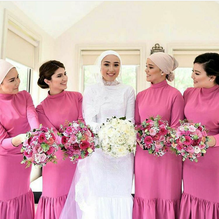 modest bridesmaid dresses for muslim weddings