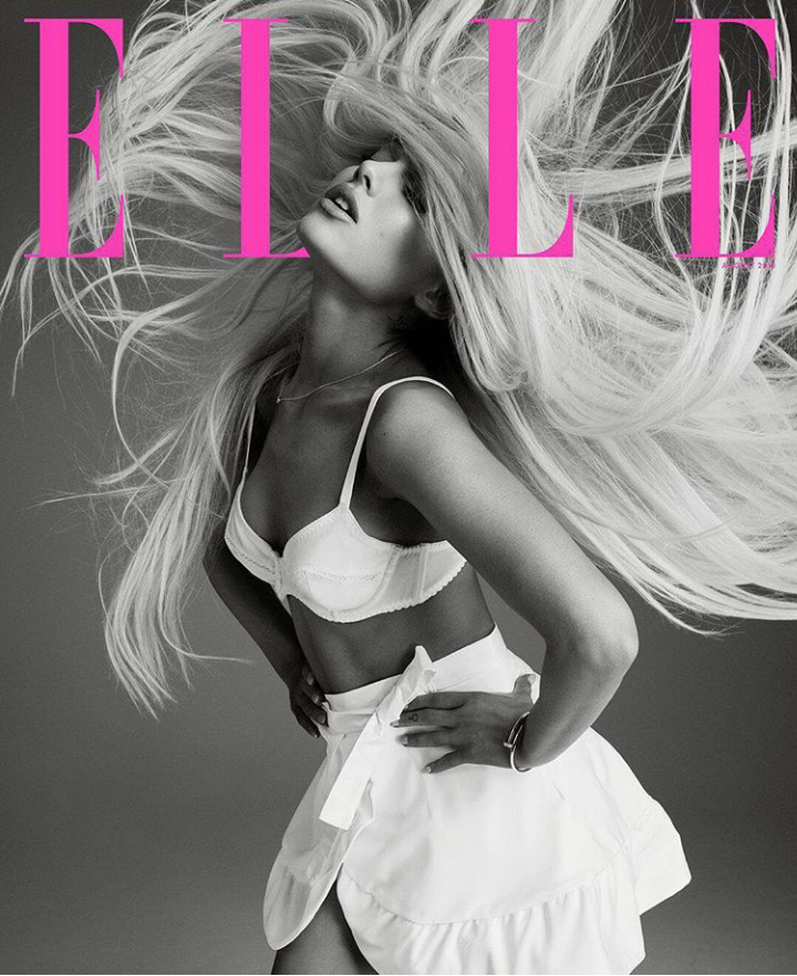 Ariana Grande covers August issue of Elle magazine USA