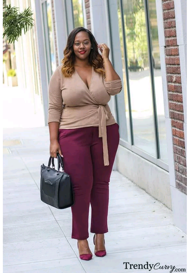 dark colours to wear for plus size women