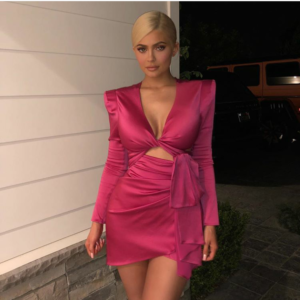 Kylie Jenner's 21st pre-birthday dinner first outfit Kylie jenner celebrates 21st birthday in sexy pink outfits