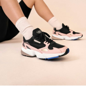 kylie jenner adidas falcon pink and black sneakers kylie jenner adidas falcon pink and black sneakers