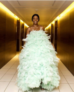 teddy A talks on bambam AMVCA dress teddy a talks on bambam amvca dress