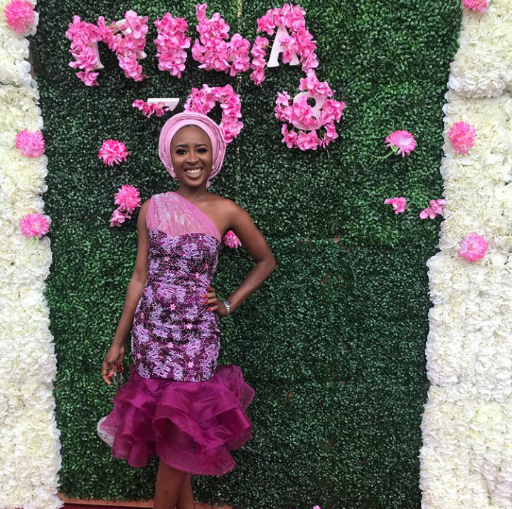 Ankara with purple organza gown mixing ankara with purple organza gown style