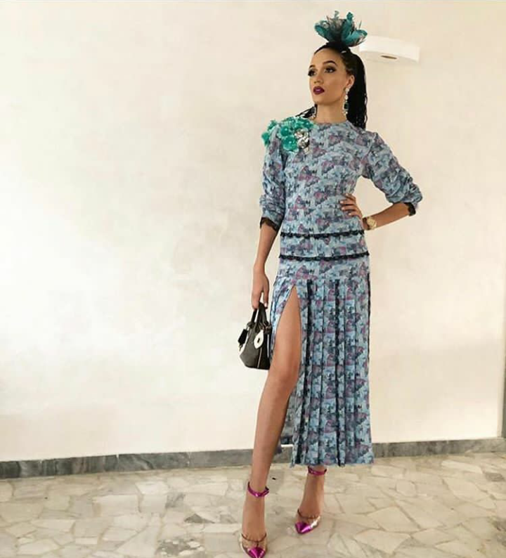 Eku edewor dress god calling movie premiere eku edewor floral dress god calling movie premiere