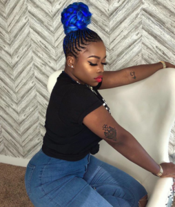 Olori swank blue ombre braid attachment hair extension