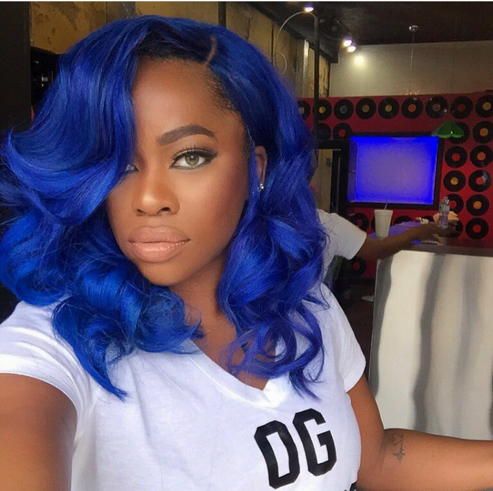 olori swank blue ombre hair colour