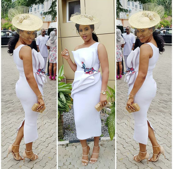 white gown for court wedding in nigeria