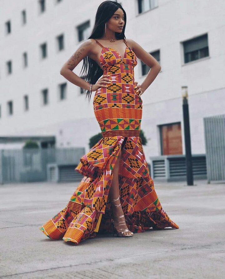six pieces kente gown six pieces kente gown