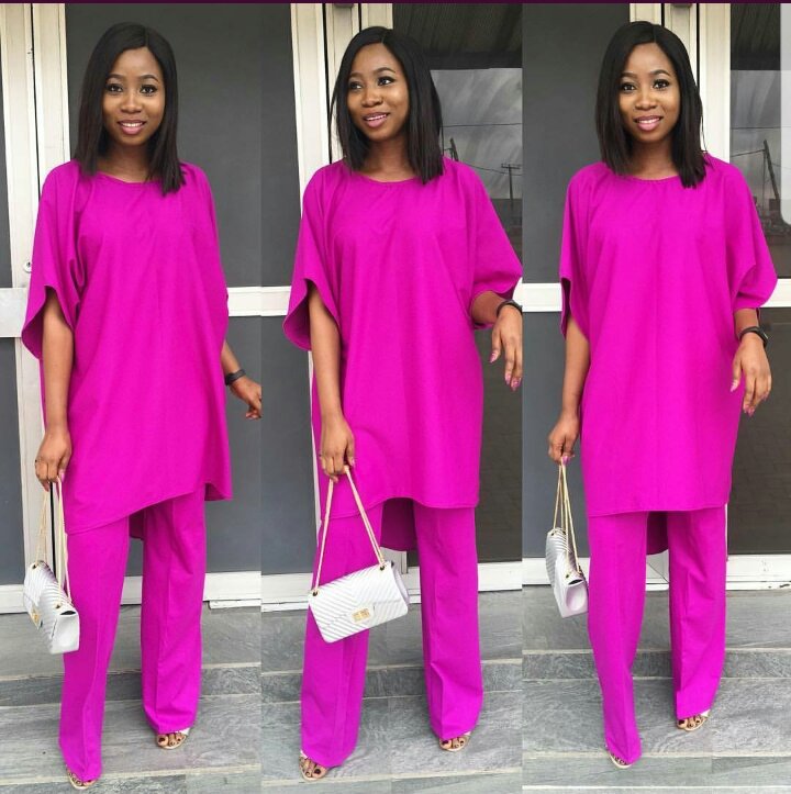 up and down style with pink crepe up and down style with pink crepe