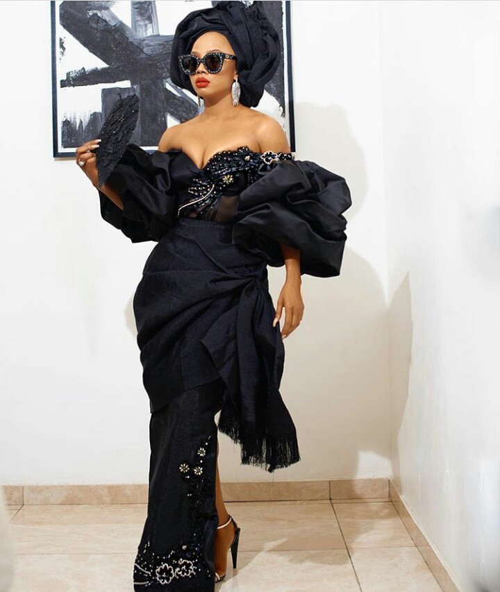 Toke makinwa Toke makinwa outfit to chief daddy movie premiere