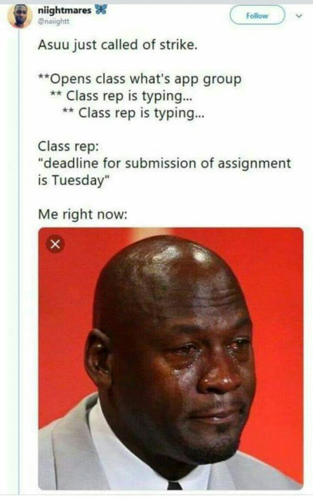 memes about asuu suspension