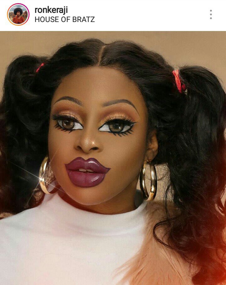 Ronke Raji Bratz makeup challenge