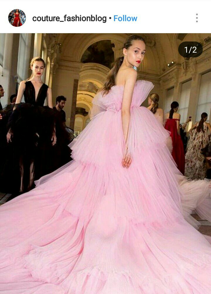 Long tulle dress