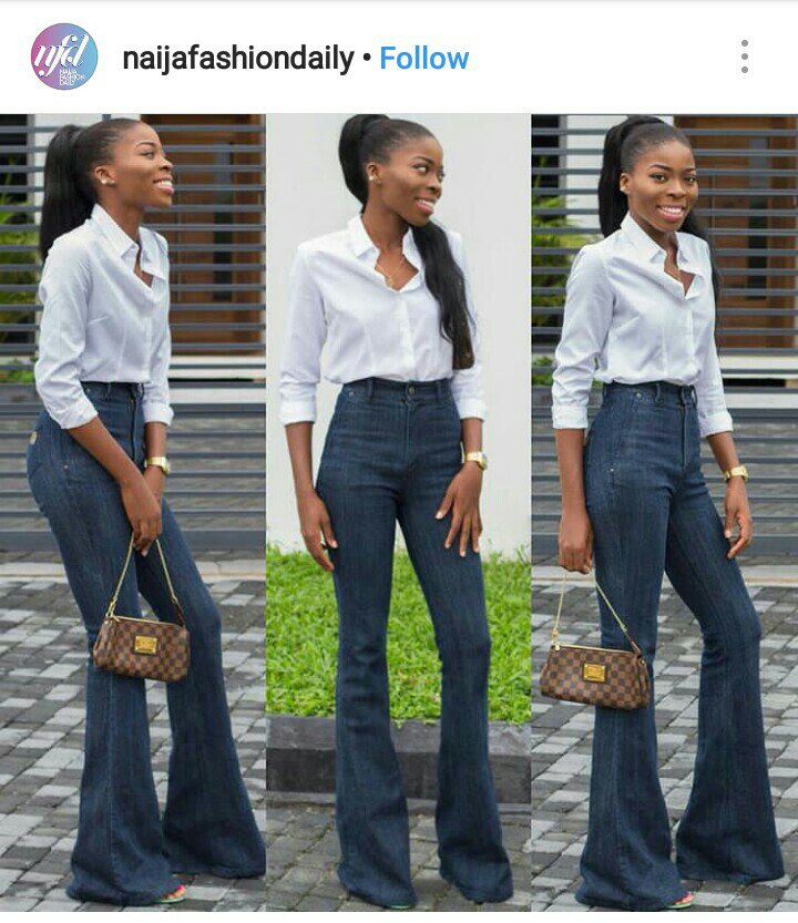 Flared jean to work Flared jean to work