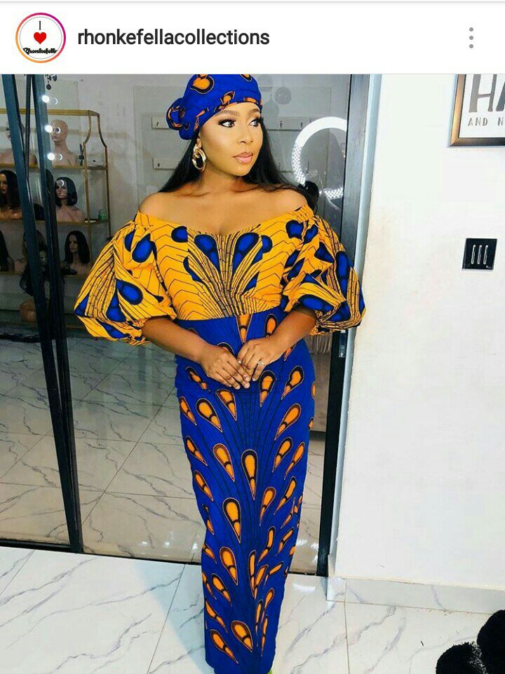 Ankara mix and match dress