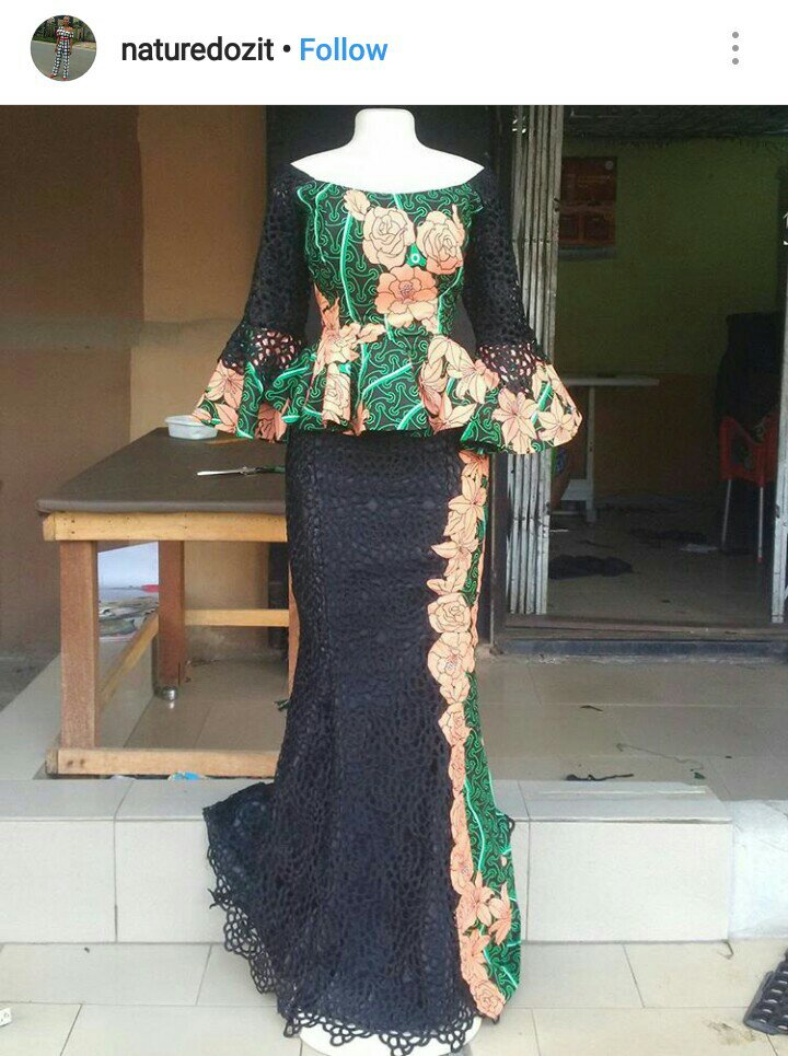 Fish tail skirt with cord lace Fish tail skirt with cord lace