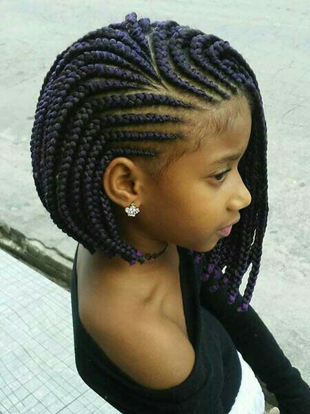 Purple short Bob braids Purple short Bob braids