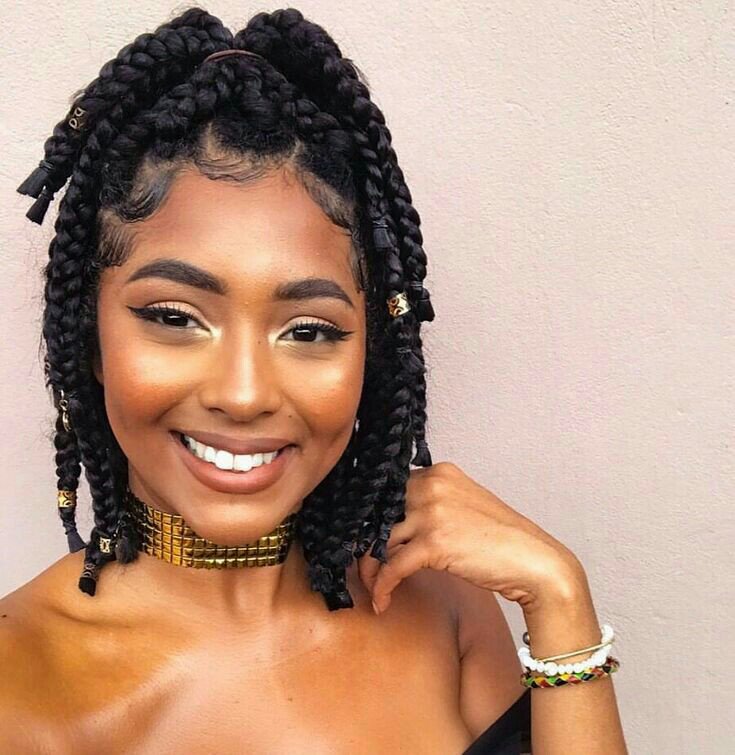 How to style Bob braids How to style Bob braids