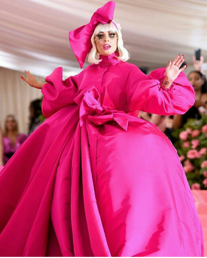 Lady Gaga pink dress Lady Gaga pink dress Met Gala 2019
