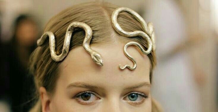 Snake hair pin