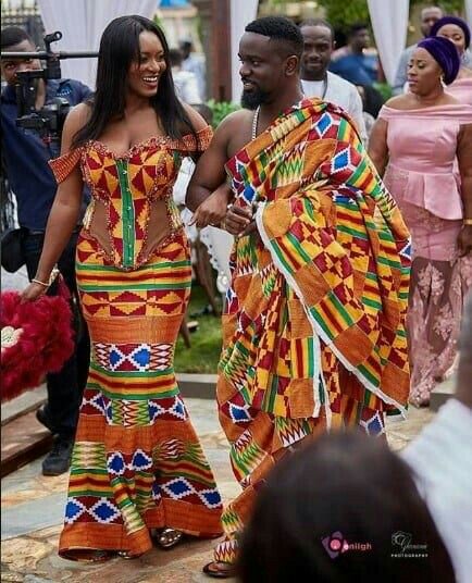 Latest Kente Design For Traditional Weddings In Ghana 2019