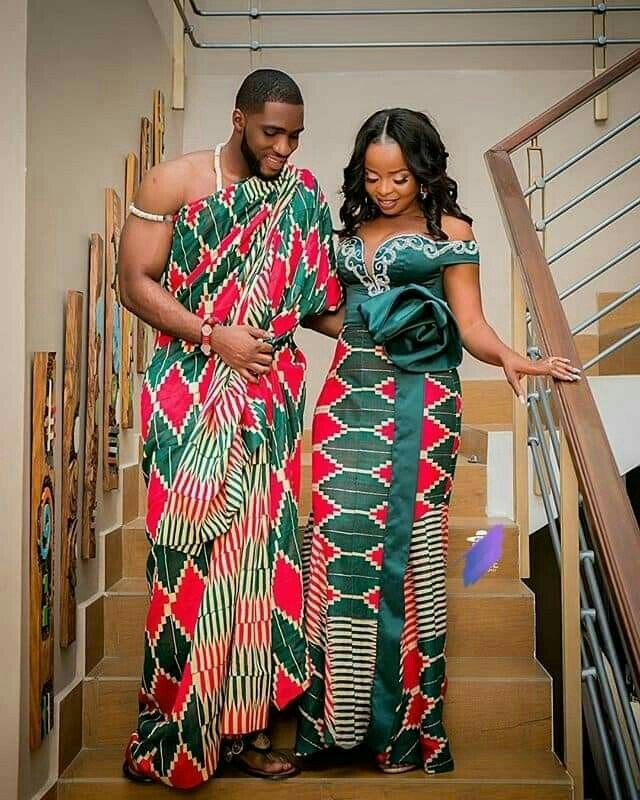 Red and green Kente designs Red and green Kente designs