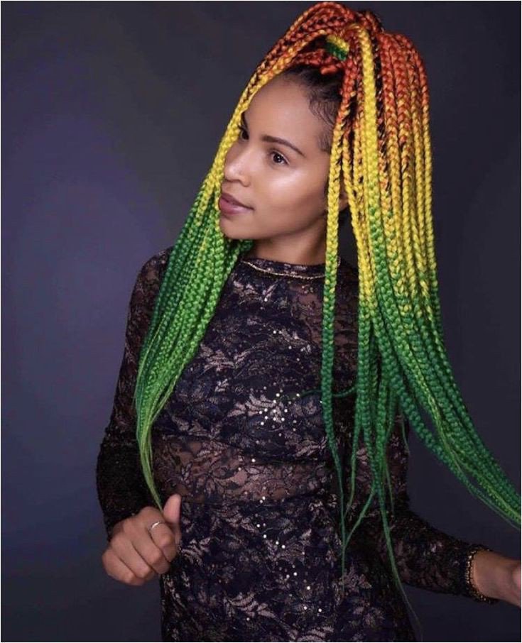 Coloured braids for black women