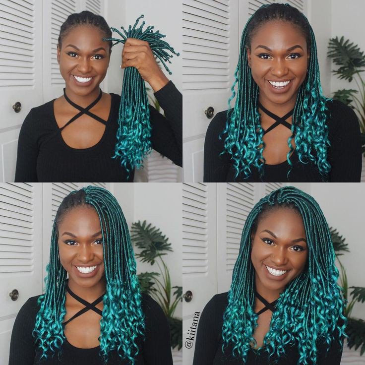 Green crotchet dreadlocks Green crotchet dreadlocks
