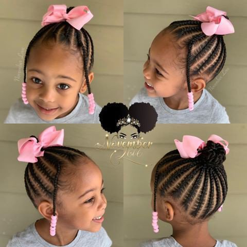 Up do braids for toddlers
