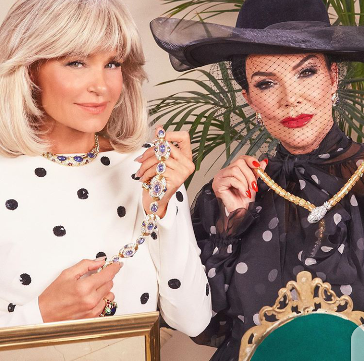 kris jenner and yolanda hadid harpers bazaar photoshoot