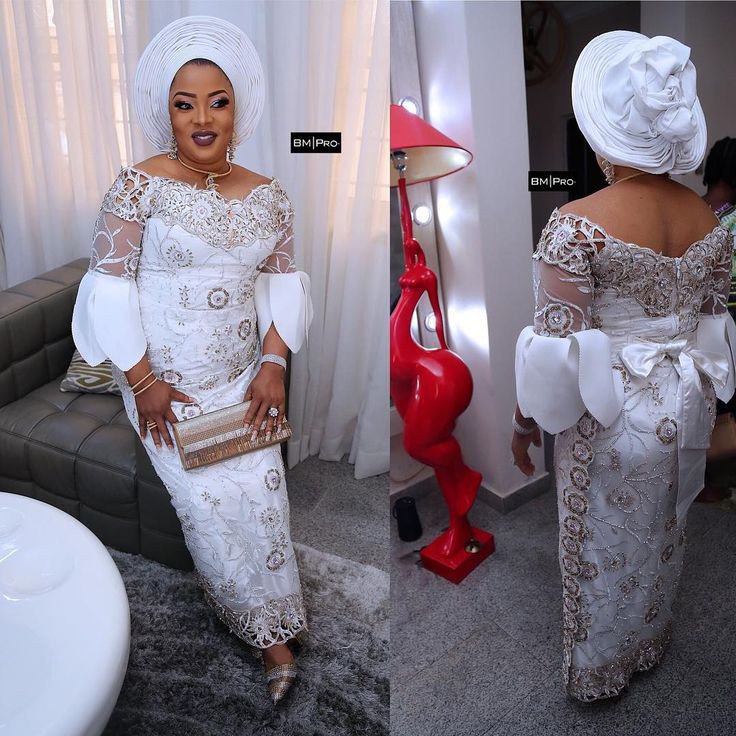 Wrap skirt and blouse lace for brides