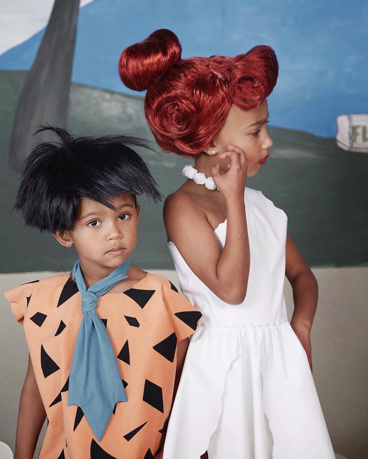 North and saint as flintstones
