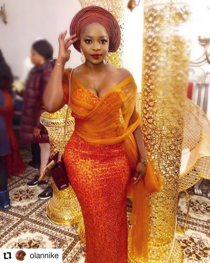 Lace aso ebi styles for busty ladies