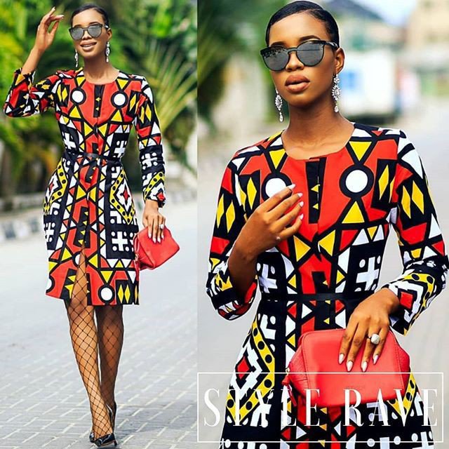 Samacaca tribal print dress
