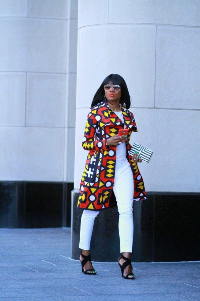 African print kimono