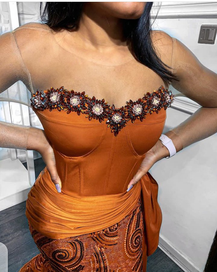 lace corset aso ebi styles