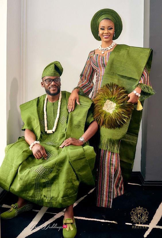 23 Gorgeous Aso Oke Styles For Yoruba Couples