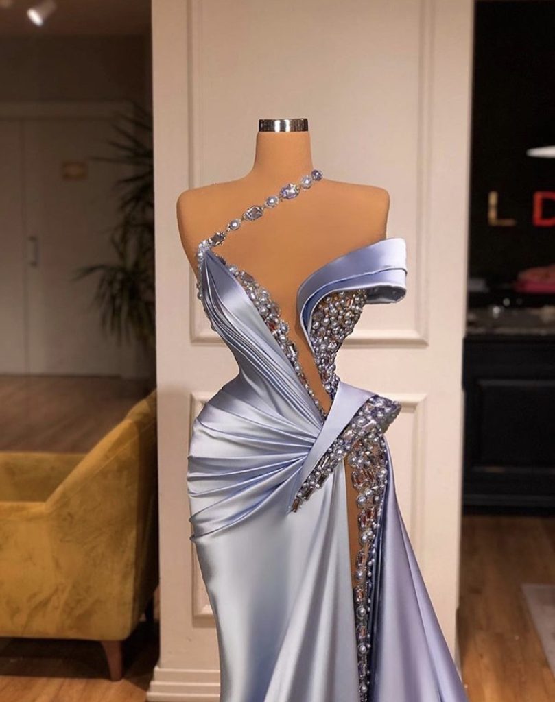 Valdrin Sahiti purple dress collection 2020