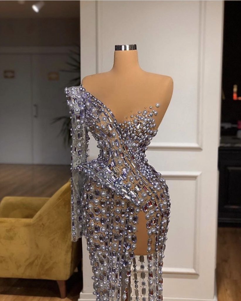 Valdrin Sahiti purple dress 2020
