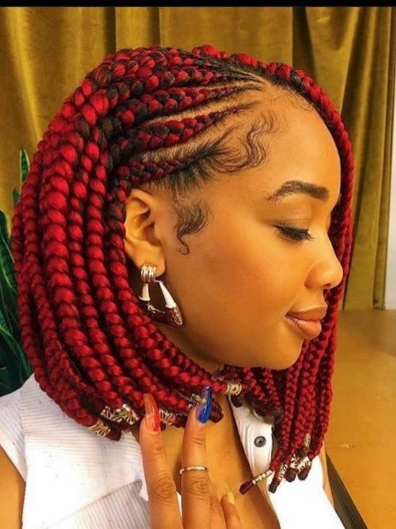 Hair Styles with Red colour attachment