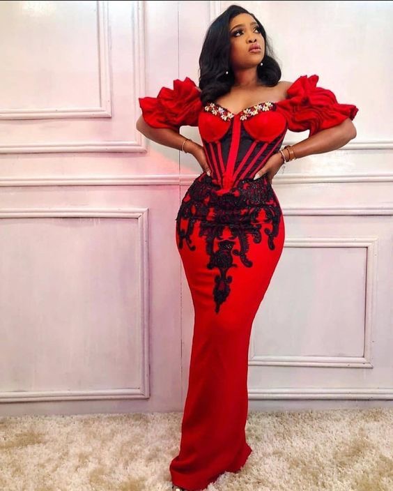 Red corset dress designs 2021