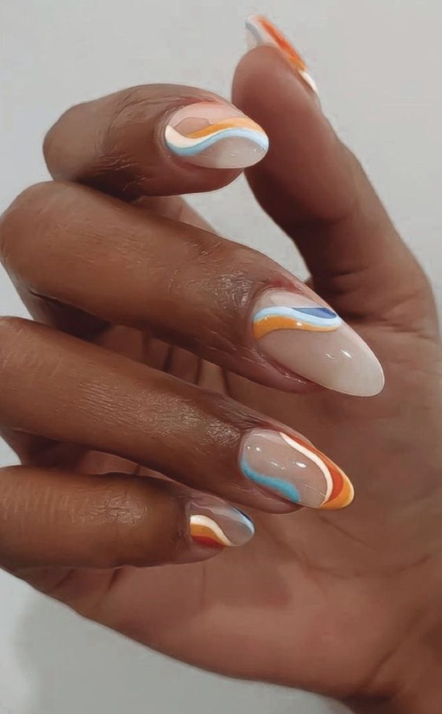 Oval nails for black women