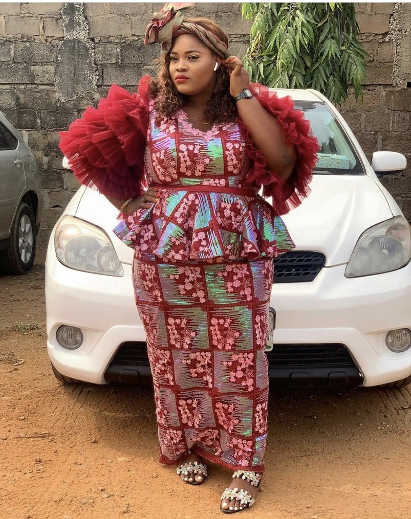 red gown for aso ebi